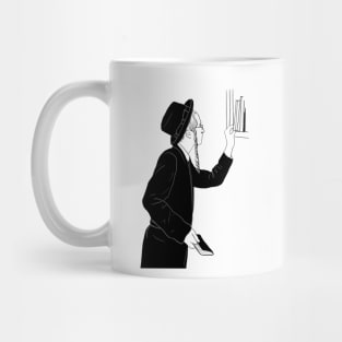 Orthodox jew choosing books Mug